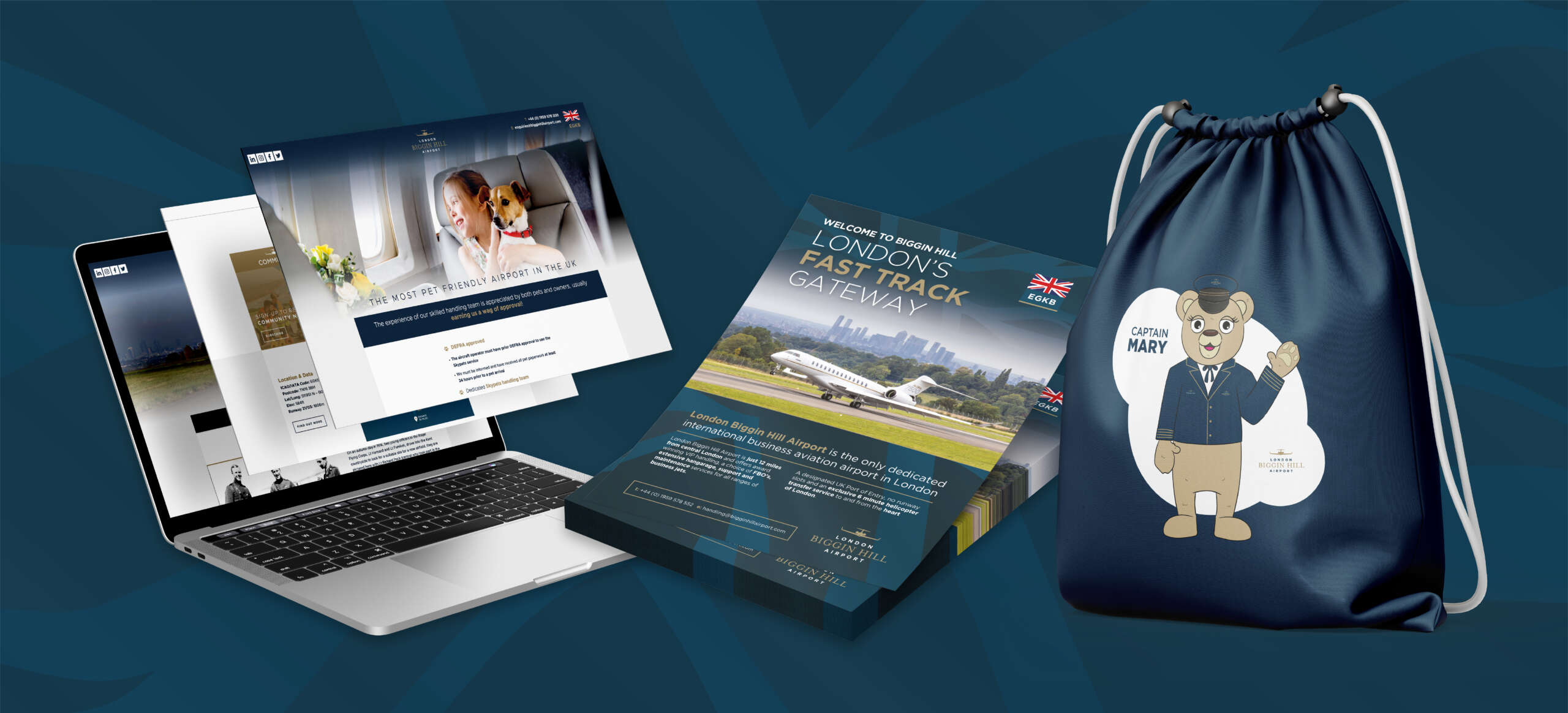 London Biggin Hill Airport Print Design