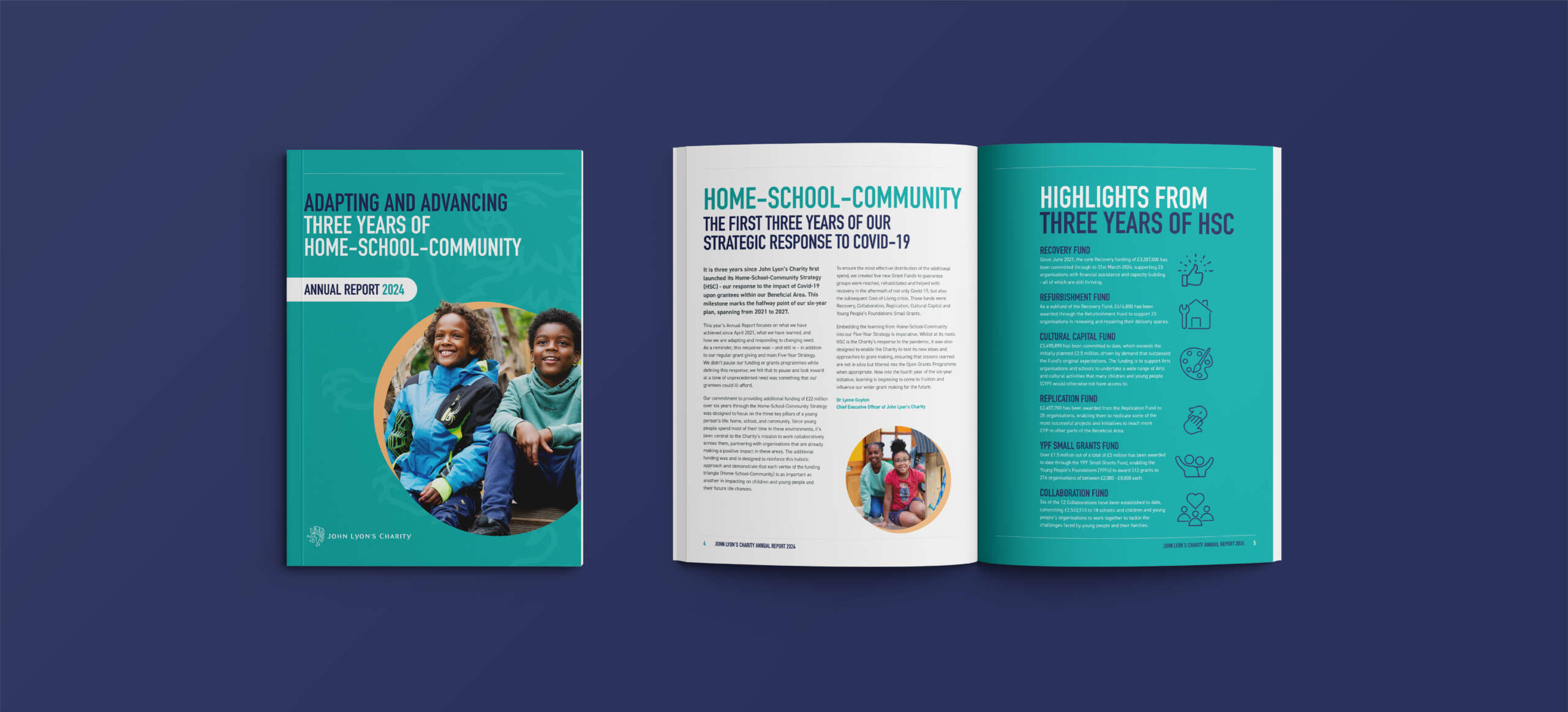 John Lyon's Charity Report Design