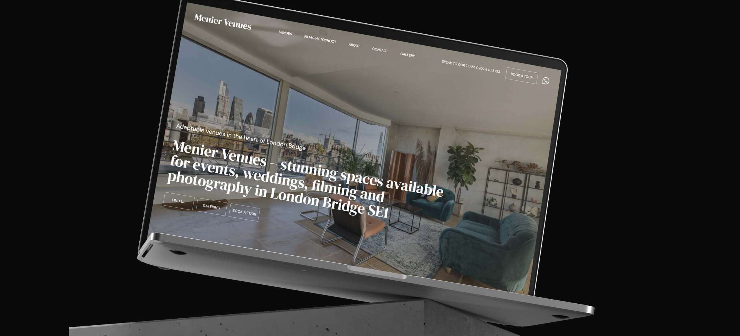 Menier Venues Website Design