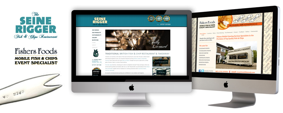 Website development for Seine Rigger by design company Pad Creative