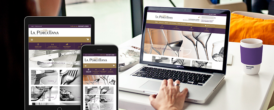 La Porcellana website design and build