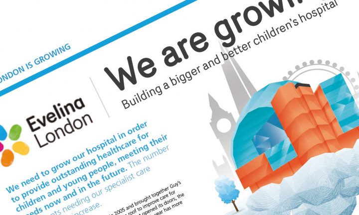 Evelina London Children's Hospital - We Are Growing campaign design