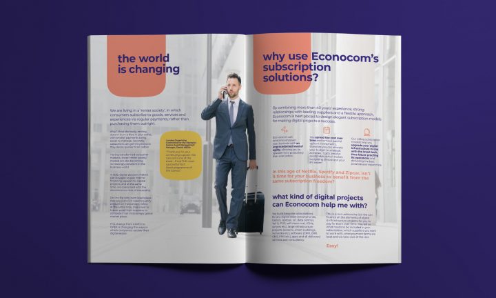 Econocom Brochure design - spread 1
