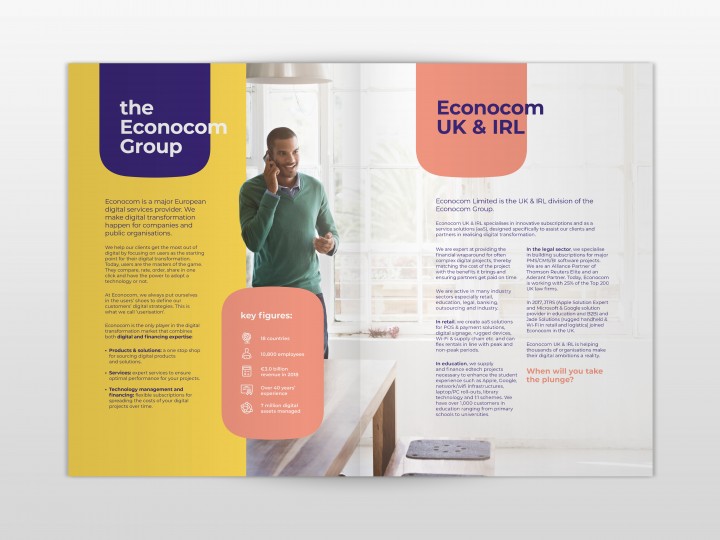 Econocom Brochure Design spread