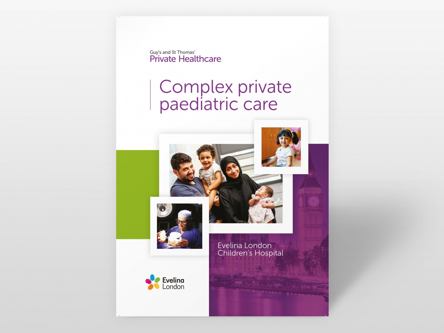 Guy's and St Thomas' Private Healthcare Brochure Design - Cover