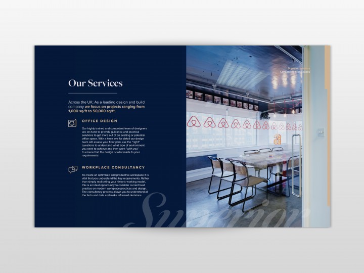 Superior Interiors Brochure Design Inside page