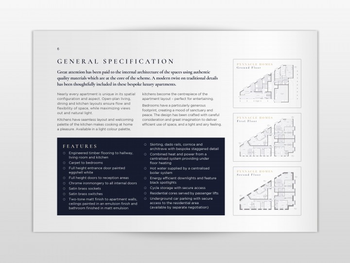 Syon Homes Brochure Design Inside Page