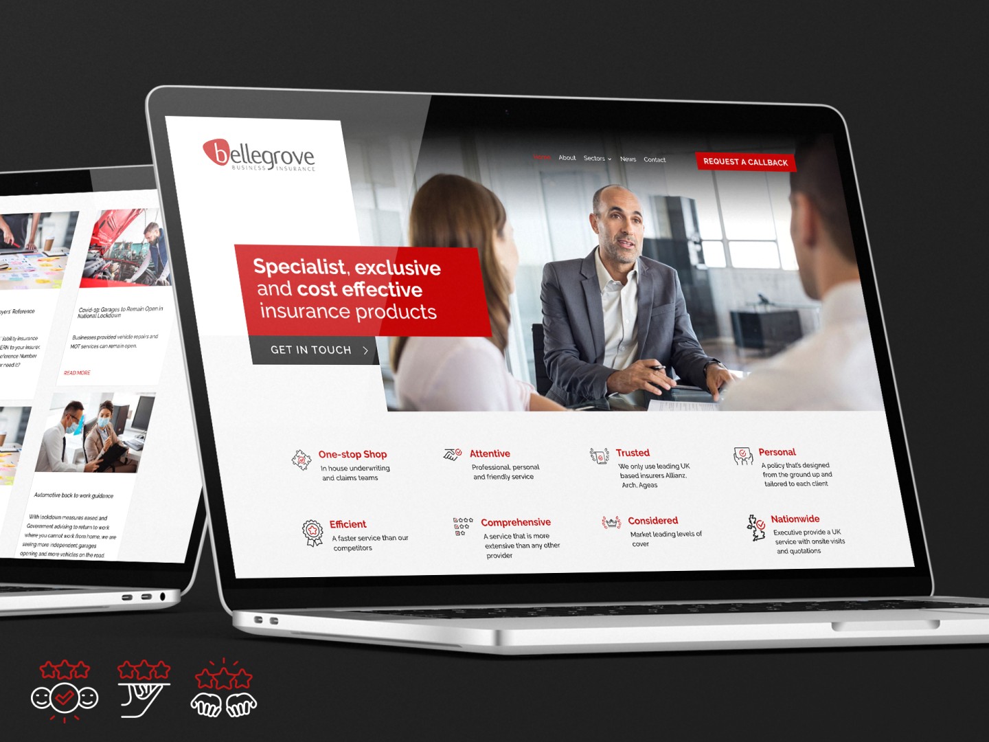 Bellegrove Insurance Website design and build