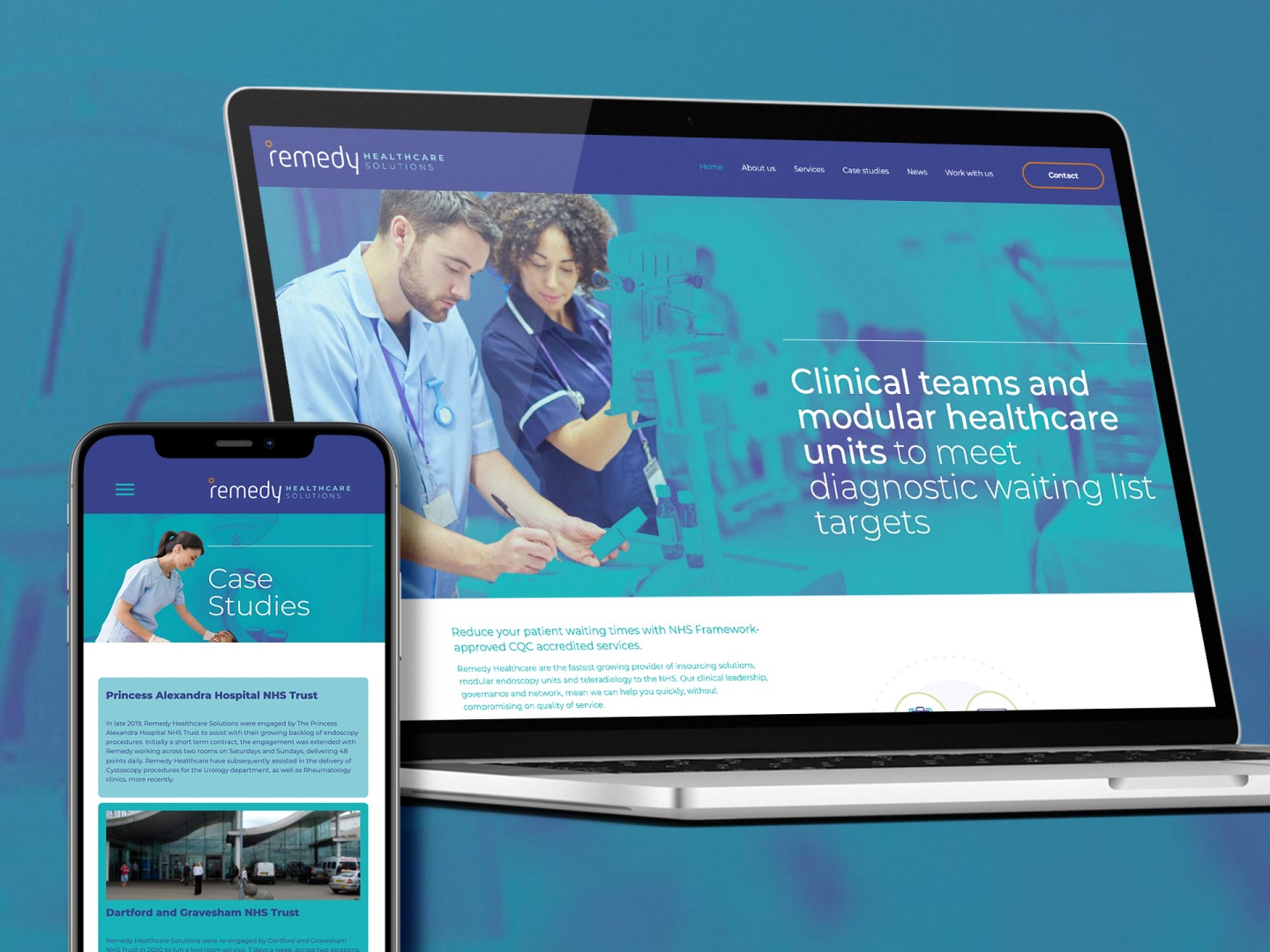 Remedy Healthcare website design and build